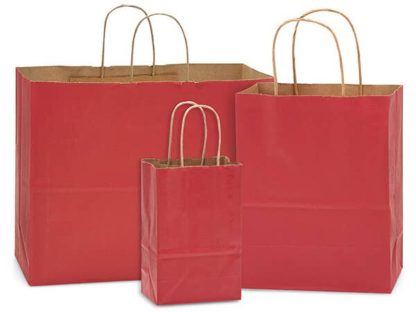 Recycled Kraft Color Paper Retail Shopping Bags