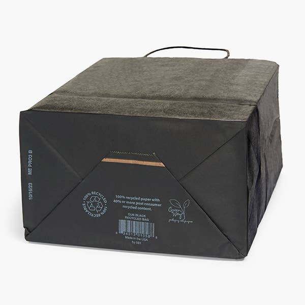 Recycled Shadow Stripe Kraft Paper Shopping Bags