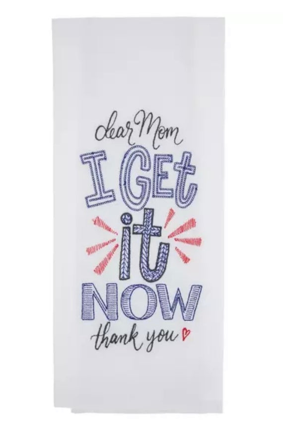 “Dear Mom……” Tea Towel