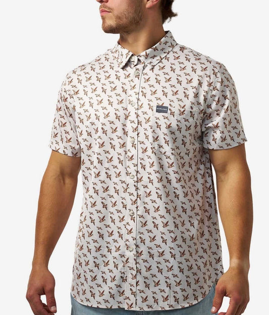 Performance Button Up-Mallards Flying