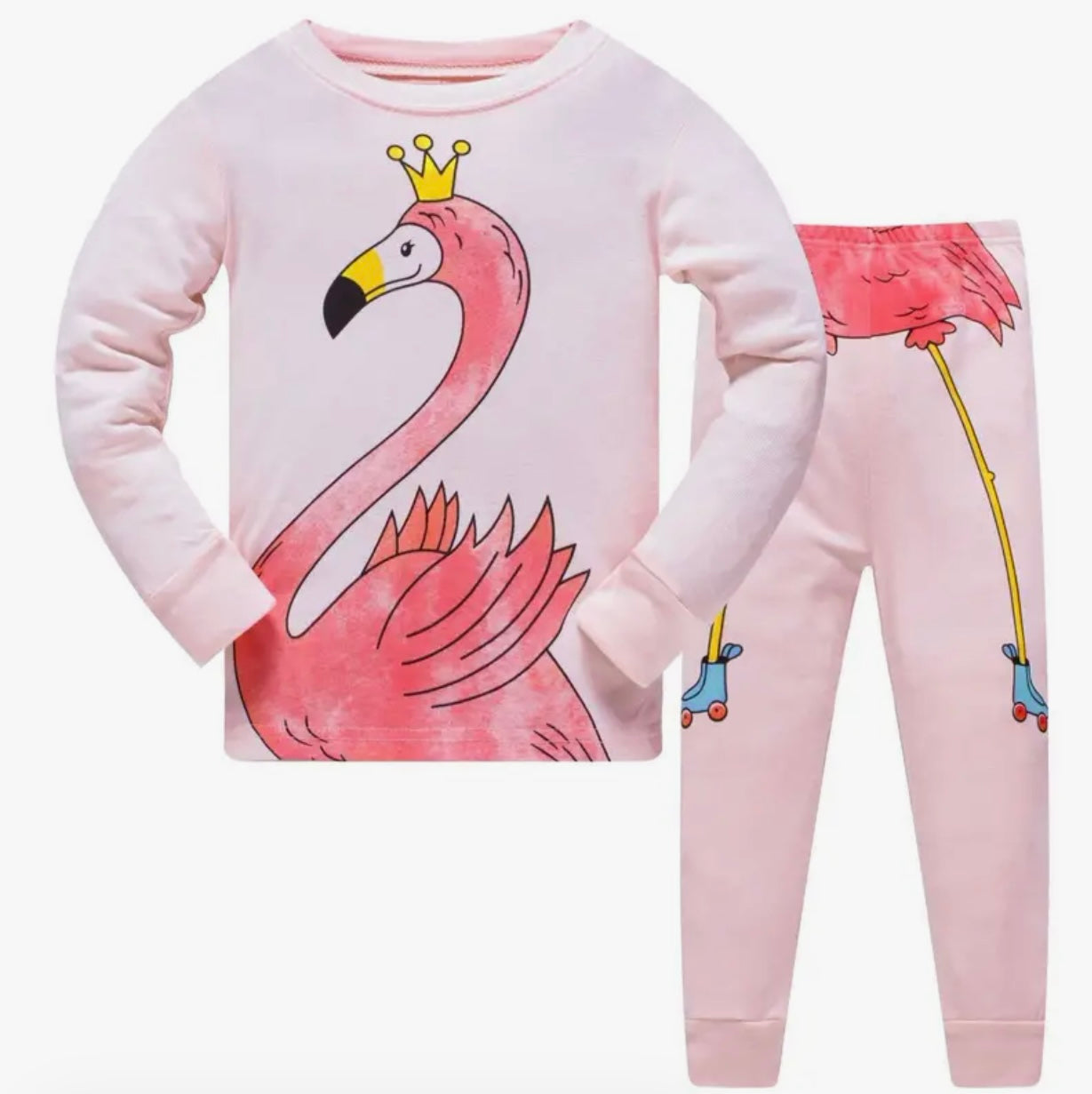 Girl's Flamingo Pink Pajamas