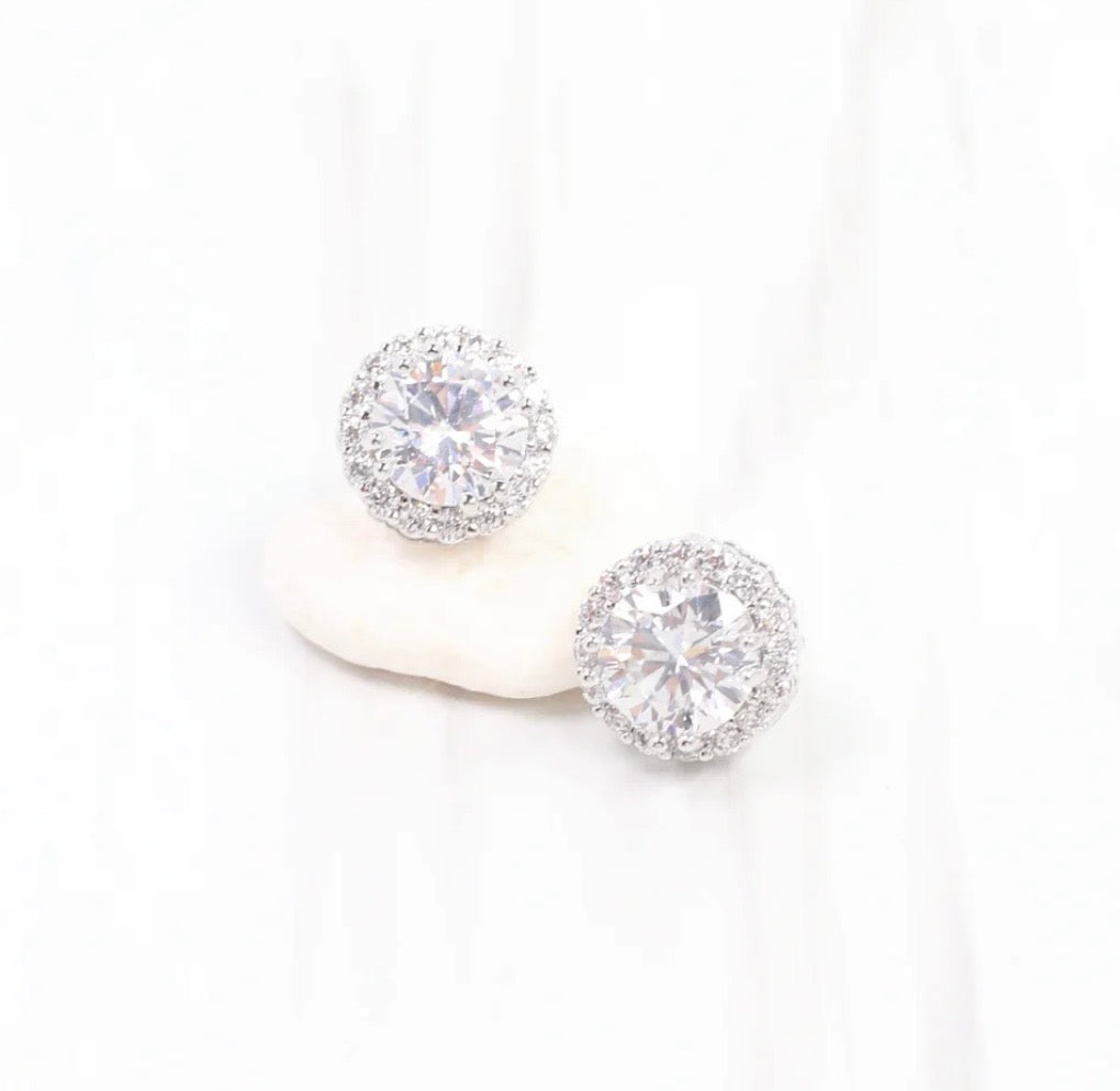 Winslow Embellished CZ Stud Earrings