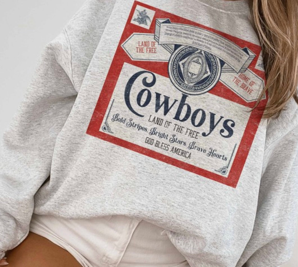 “Cowboys Land of the Free” Sweatshirt