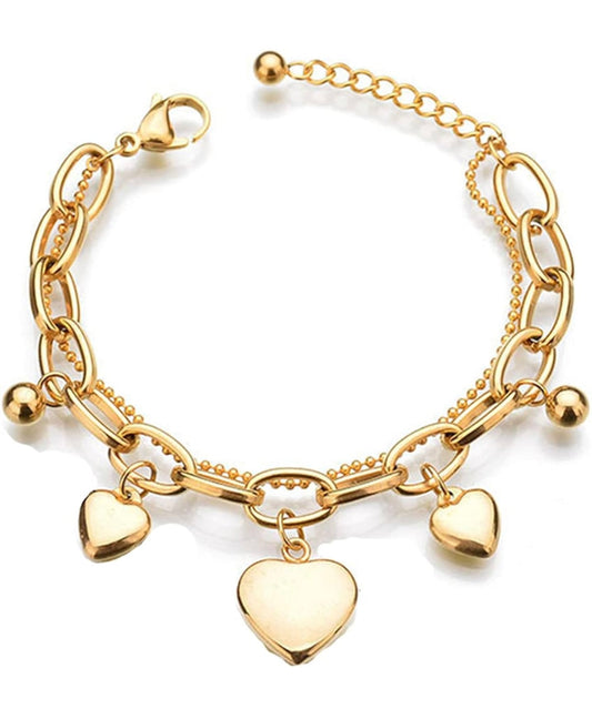 Love Heart Charm Bracelet