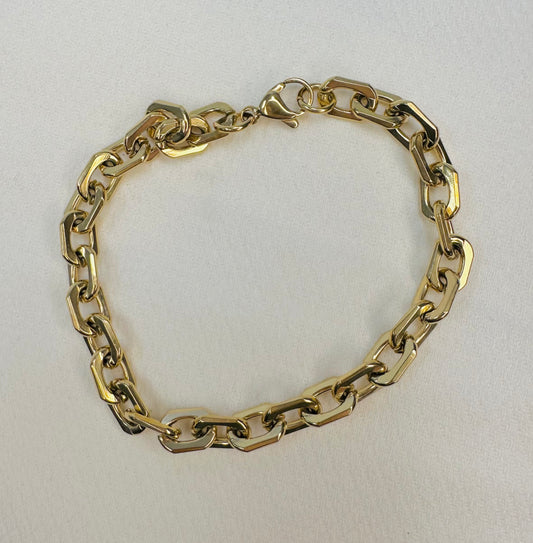 Gold Link Chain Bracelet