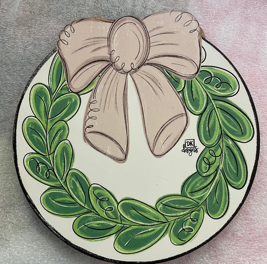 DK Wreath with Bow mini