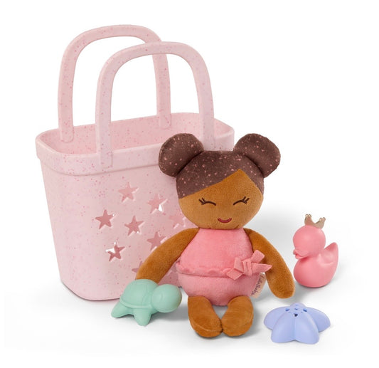 LullaBaby 9” Real Water Play Baby with Basket