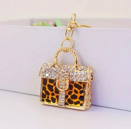 Rhinestone Handbag Keychain