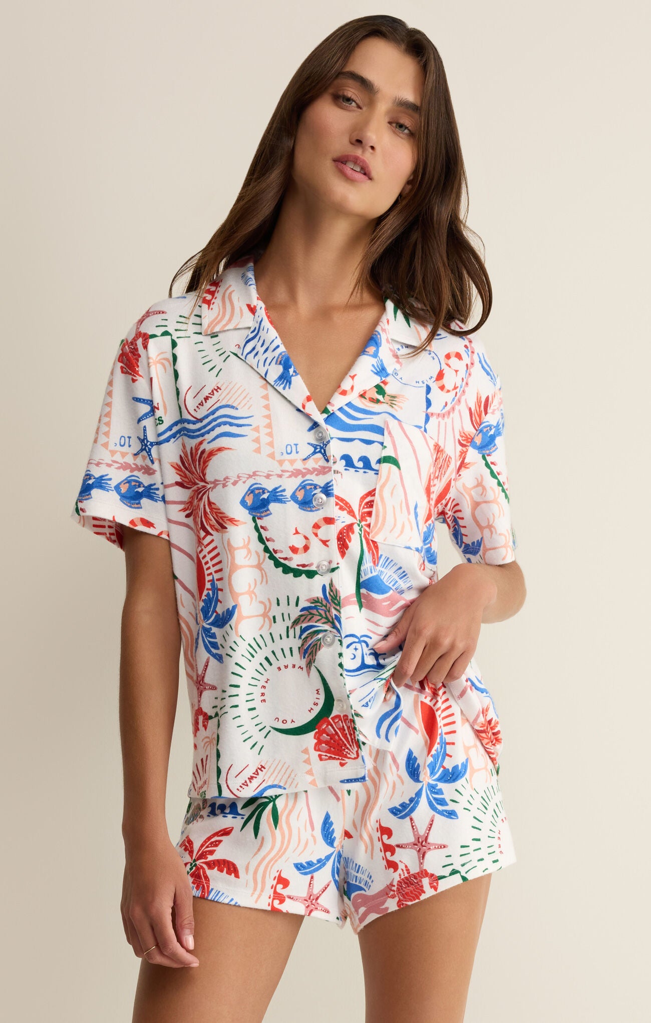 Z Supply Beach Days Getaway PJ Top