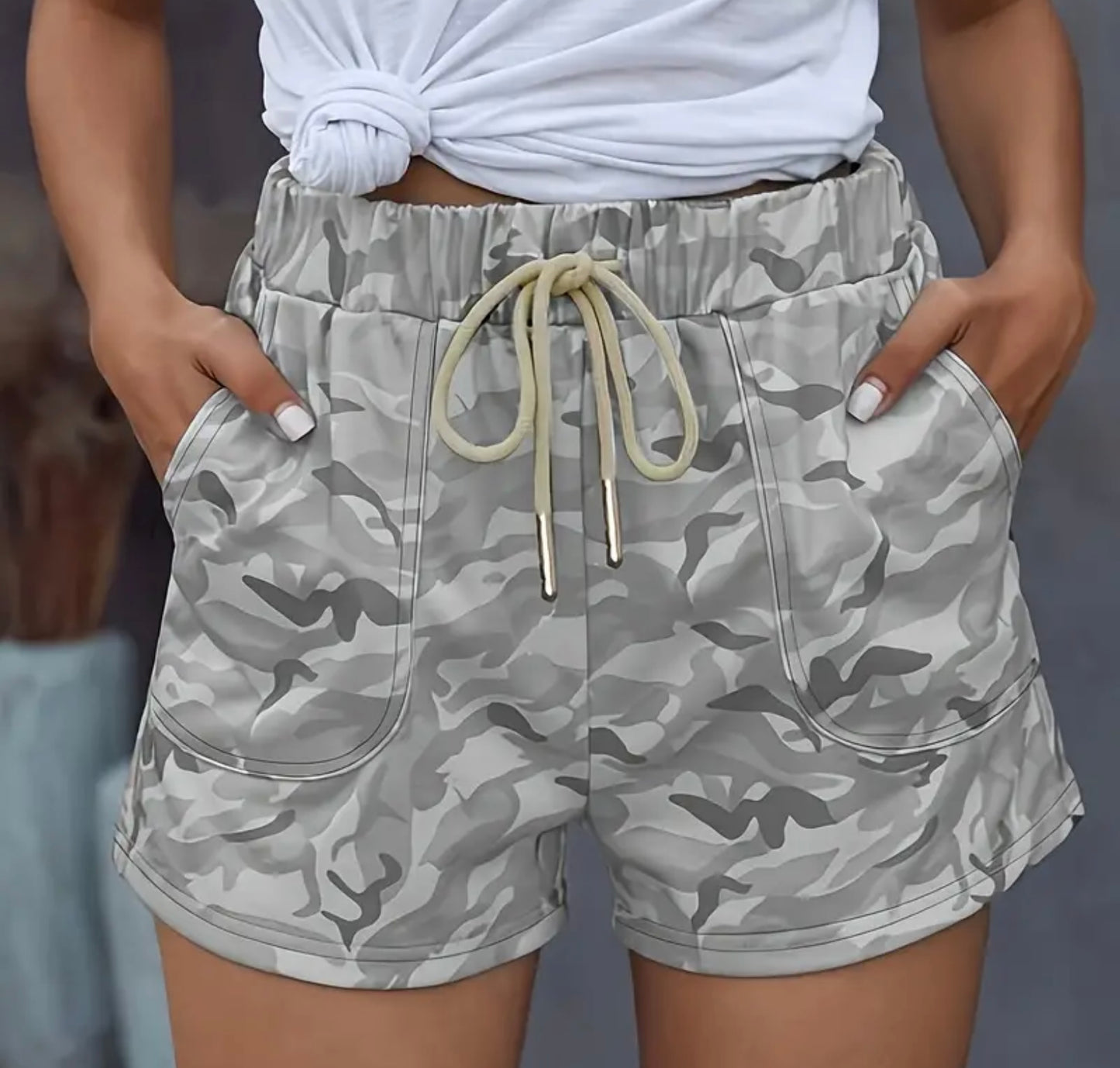 Grey Camo Shorts