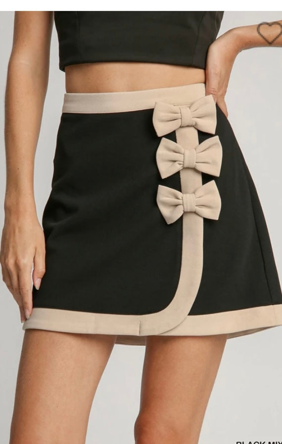 Umgee Skirt with Bows