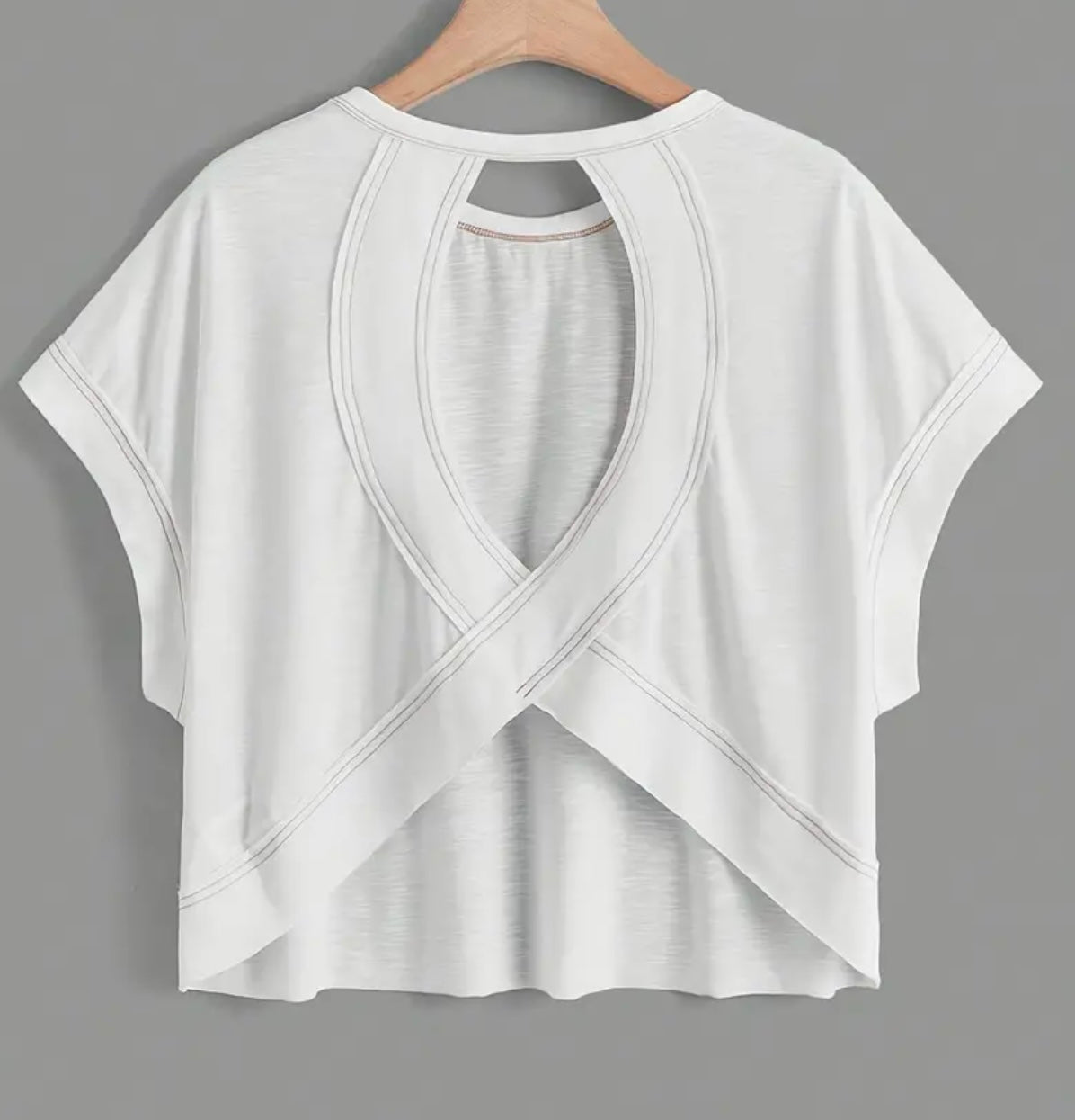 Tee with Crisscross Back