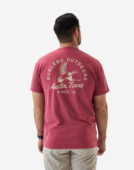 Burlebo Classic Duck Heather Red Tee