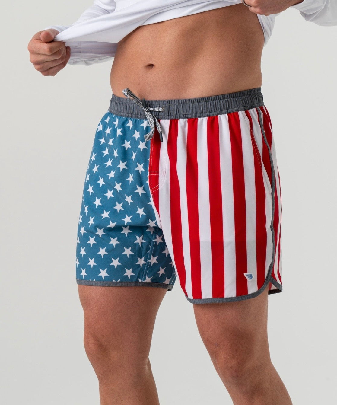Burlebo Throwback USA Swim Trunks