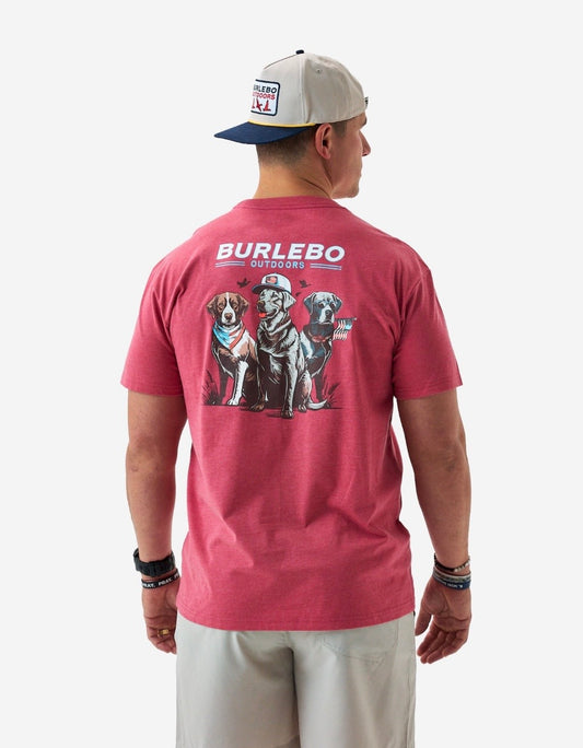 Burlebo American Dogs Heather Crimson Tee