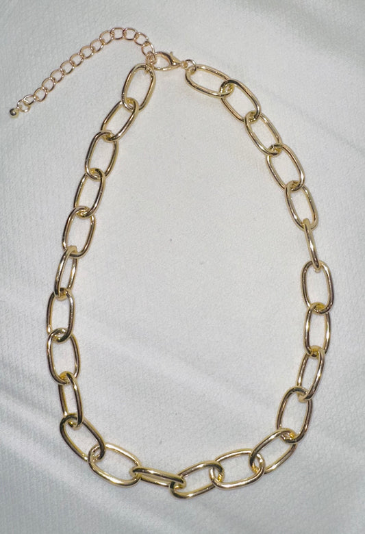 Bold Gold Chain Necklace