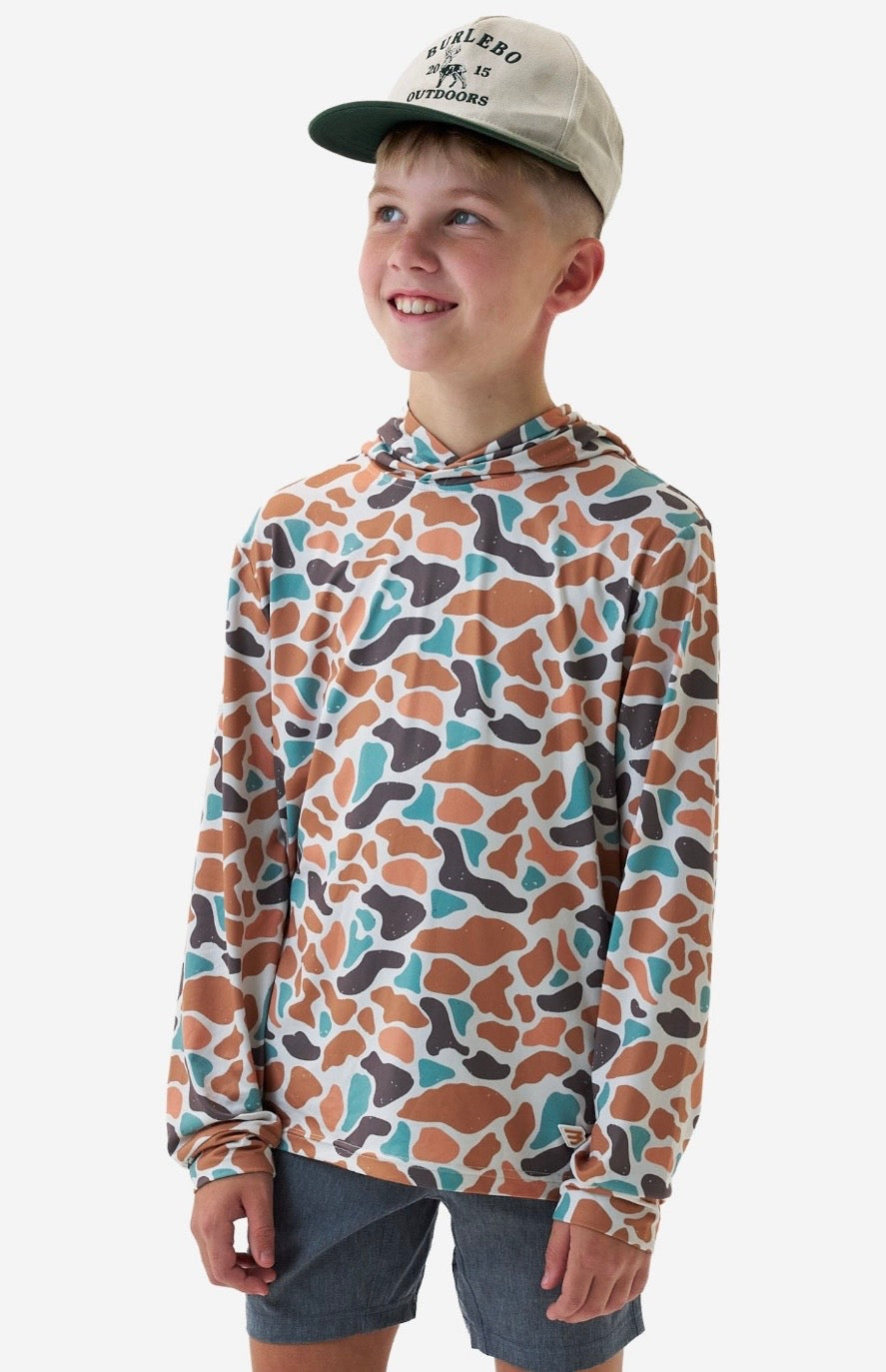 Burlebo Youth Performance Hoodie Bayside Camo