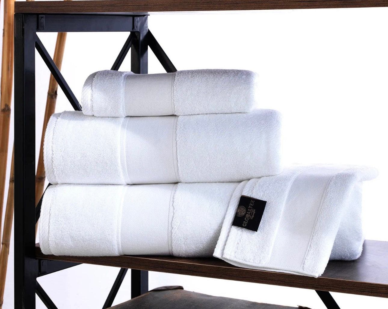 Lux White 3pc Towel Set