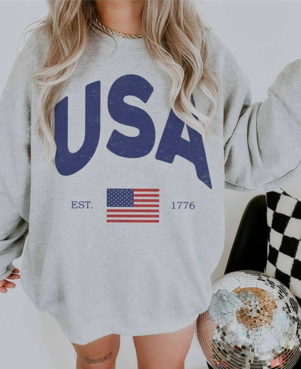 USA America graphic sweatshirt