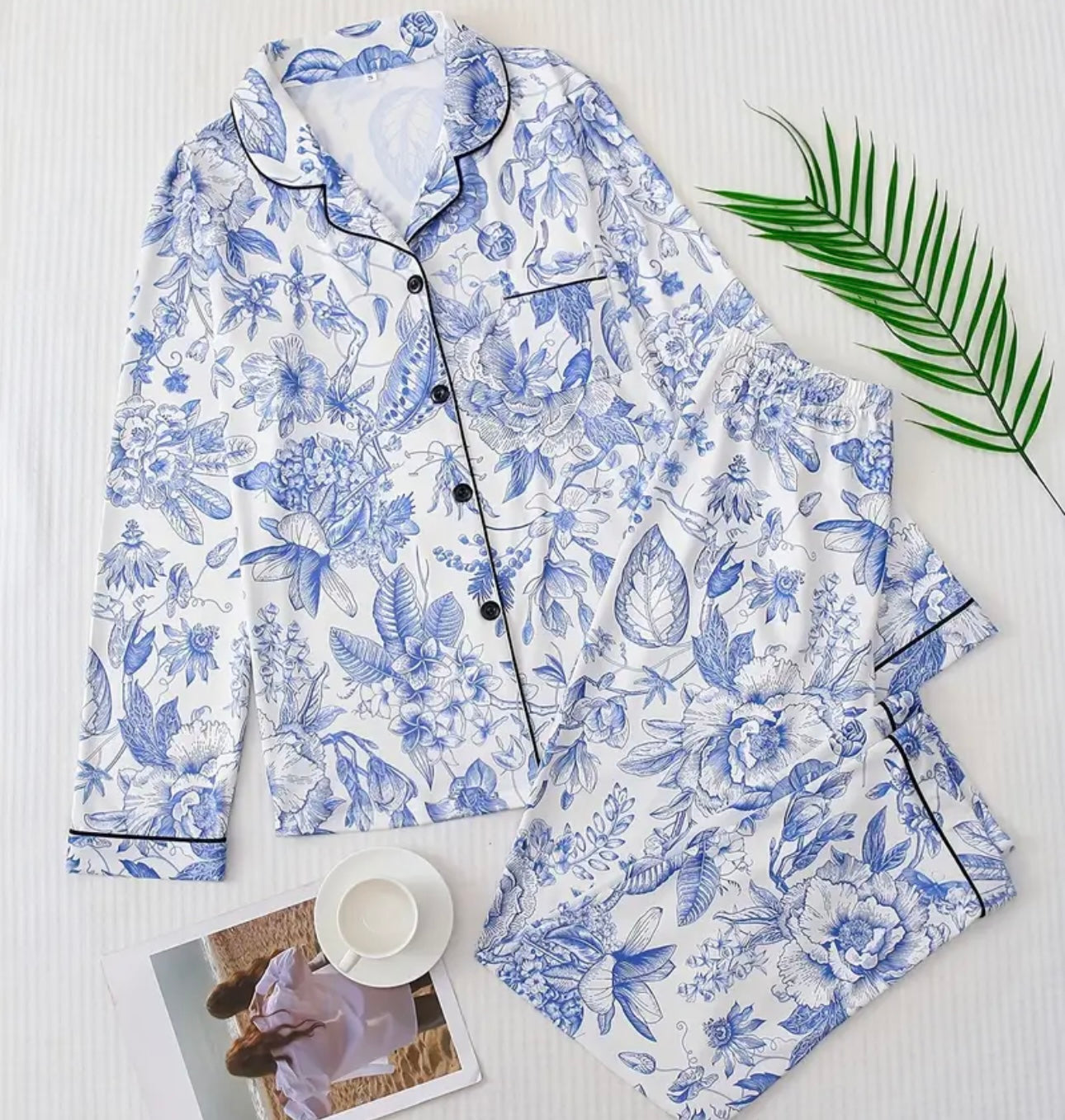 Floral Print Pajama Set