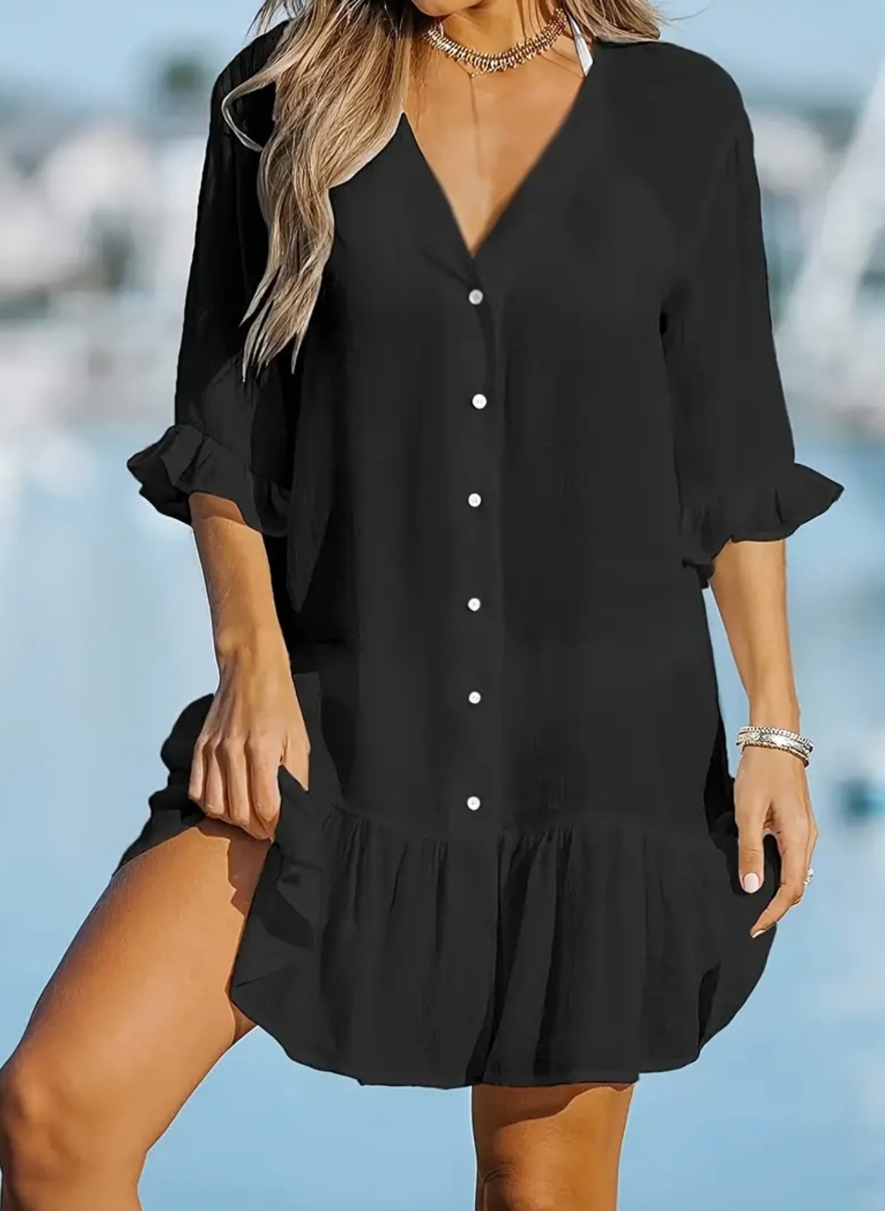 Button Up Shirt Dress