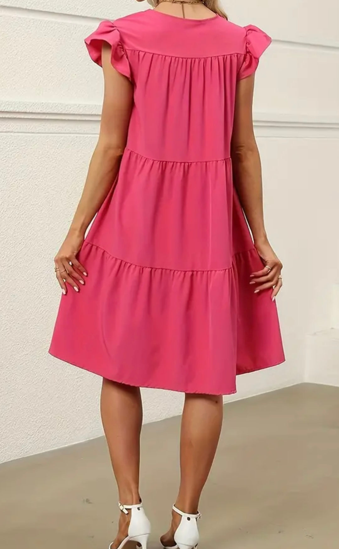 Solid Ruched Dress