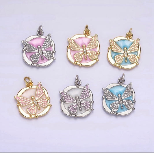 Gold Filled Butterfly Charm