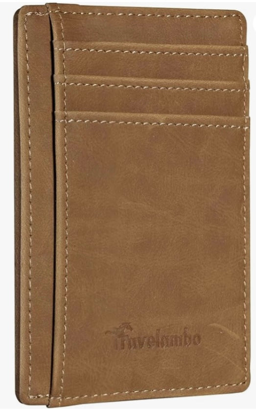 Travelambo Front Pocket Leather Wallet