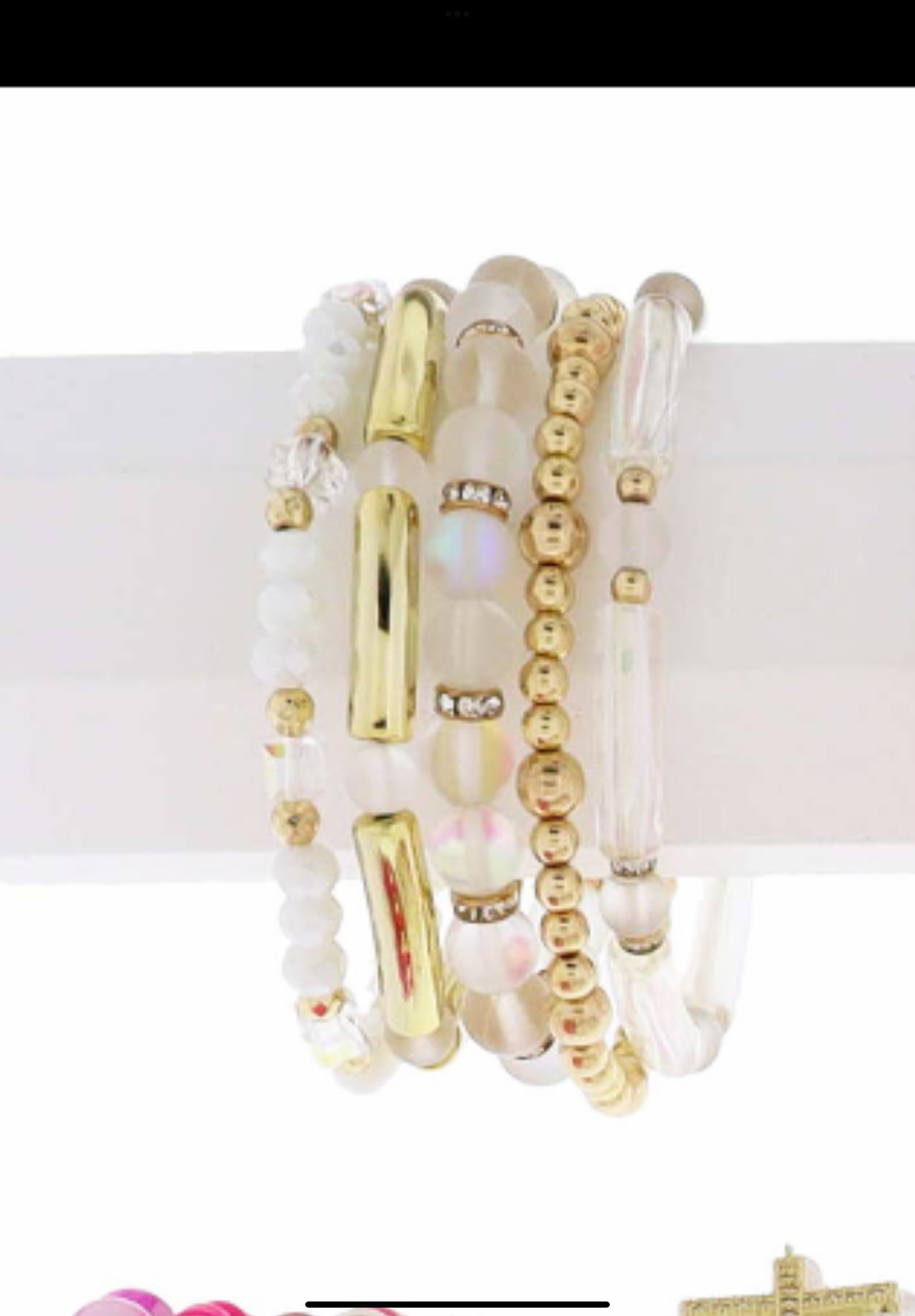 White Bracelet Set