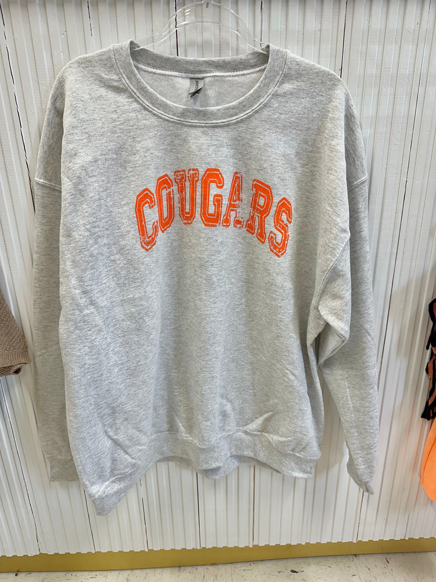 “Cougars” Old School Mascot Sweatshirt