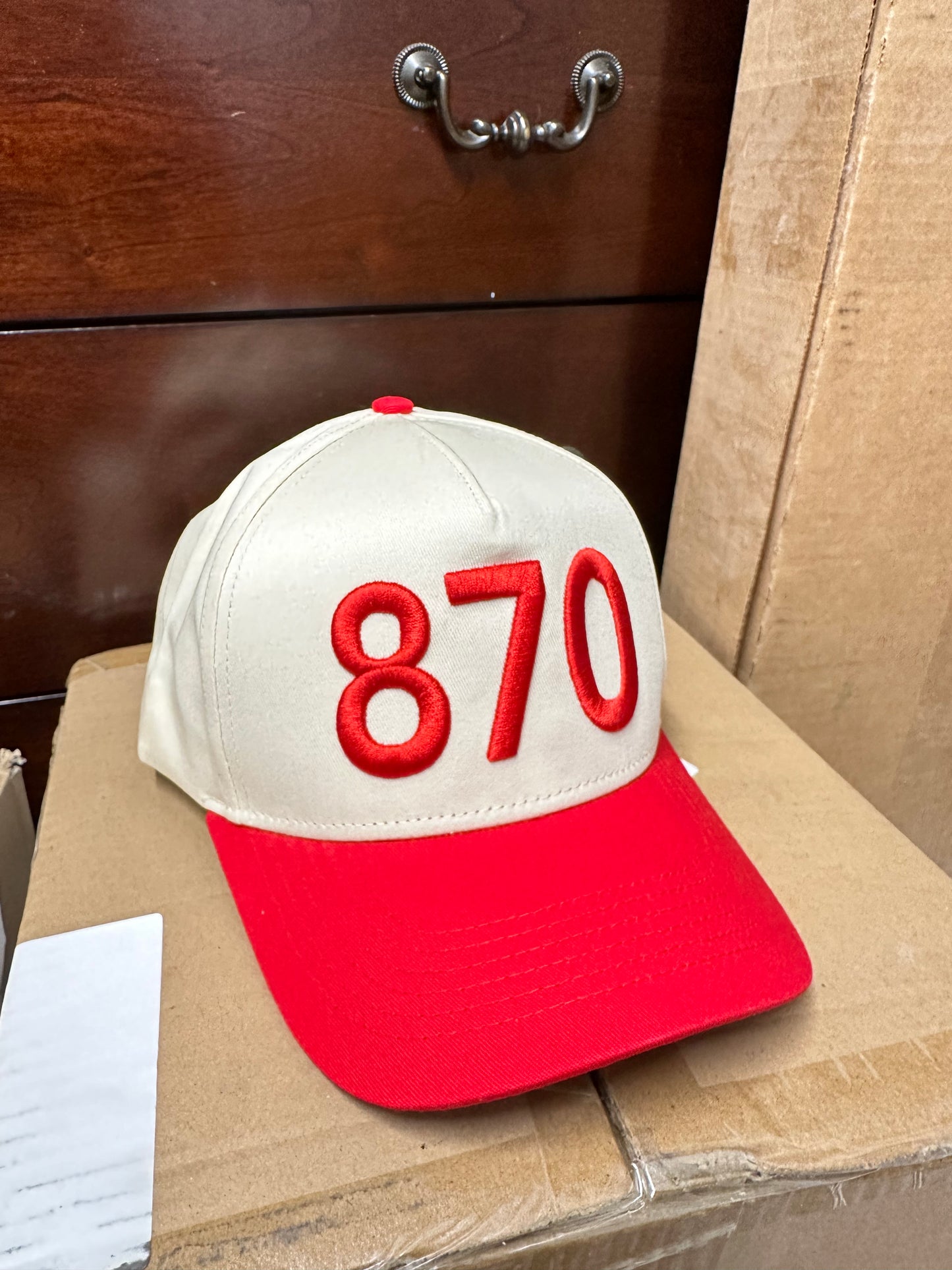 "870" Area Code 3D Embroidery