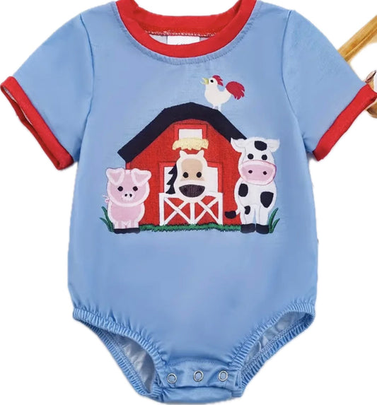 Farm animal toddler onesie