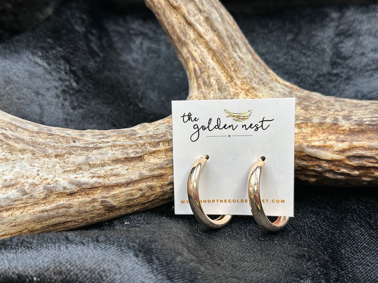 Medium Gold Hoop Earrings