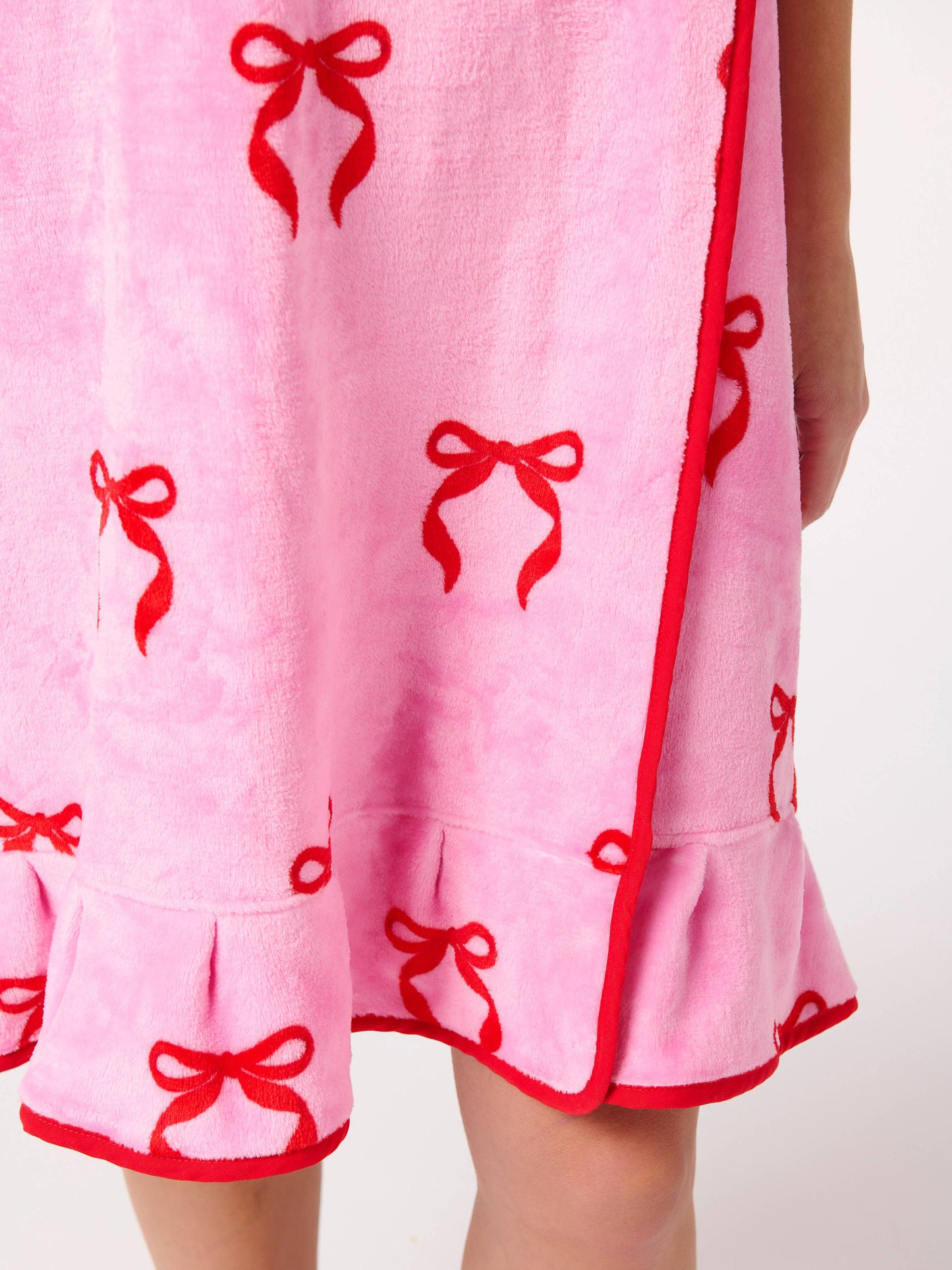 BOW BATH WRAP,PINK