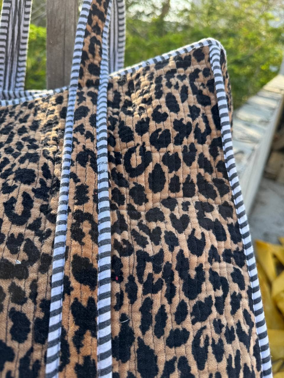 Velvet Leopard Travel Quilted Bag