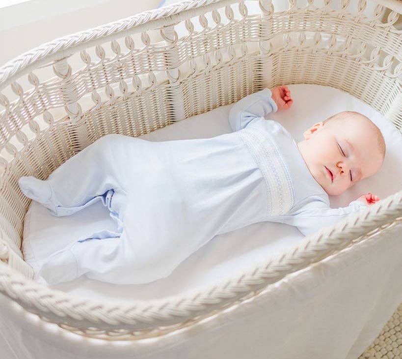 Baby Boy`s Smocked Argyle Romper with Hat