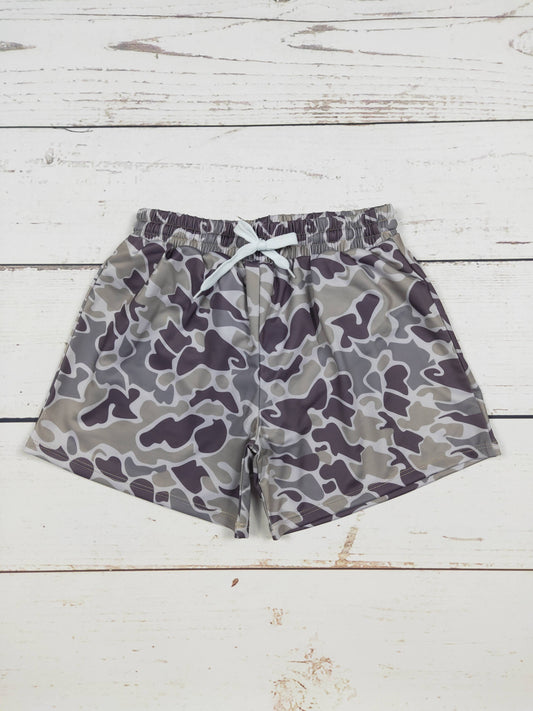 Camouflage Printed Boy Summer Swimwear