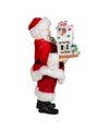 12“ Fabriché™ Santa With Light-Up Gingerbread House