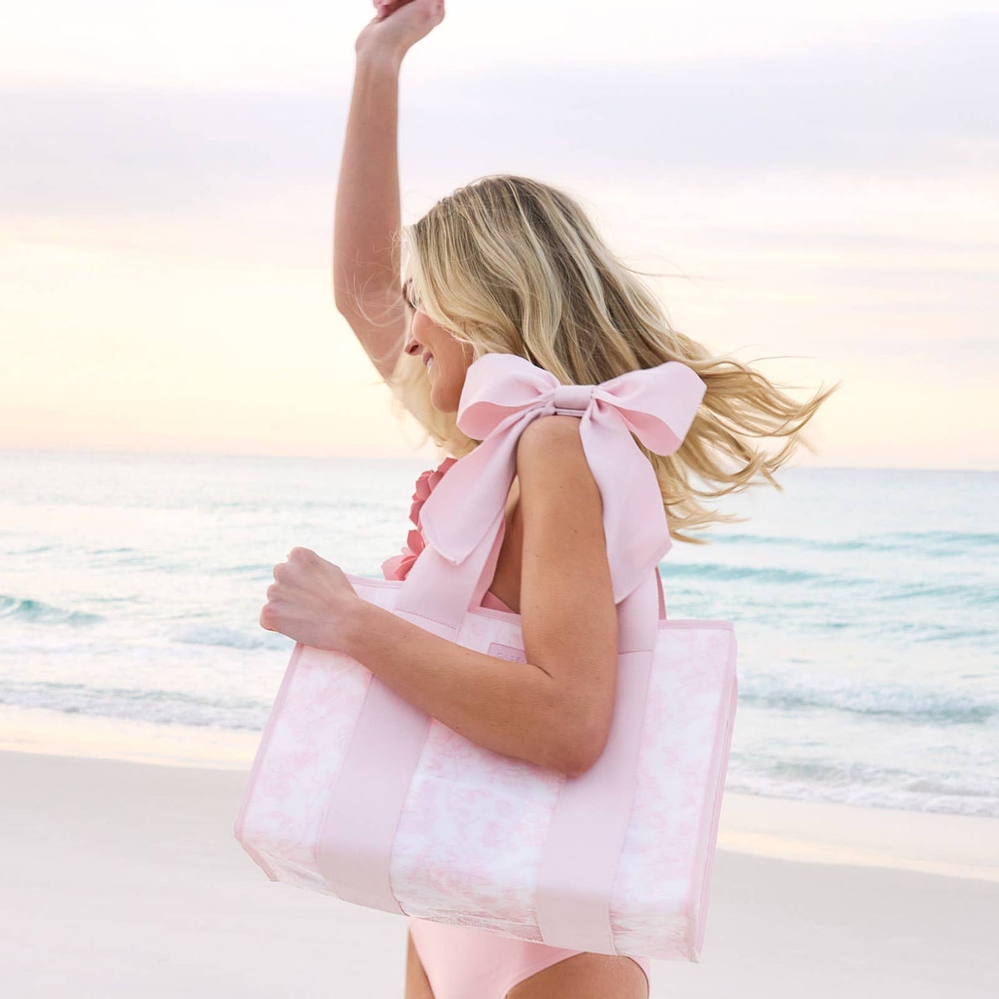 Case-Mate Afternoon Rosé Bow Jelly Tote Bag