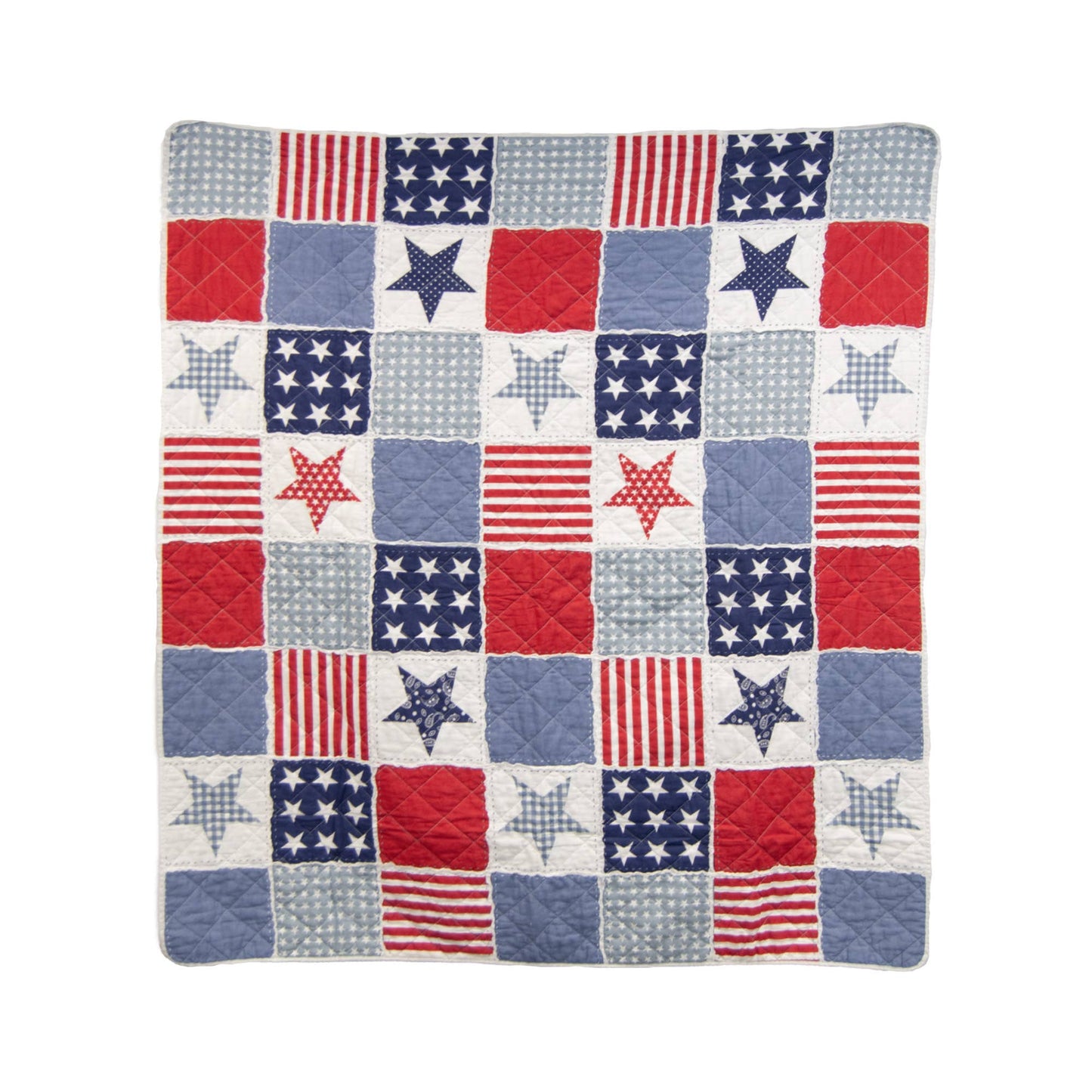 Star & Stripe Americana Cotton Throw