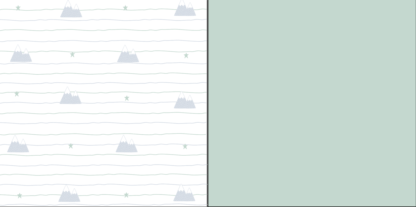 Mountains and Mint Swaddle Blanket 2 Pack