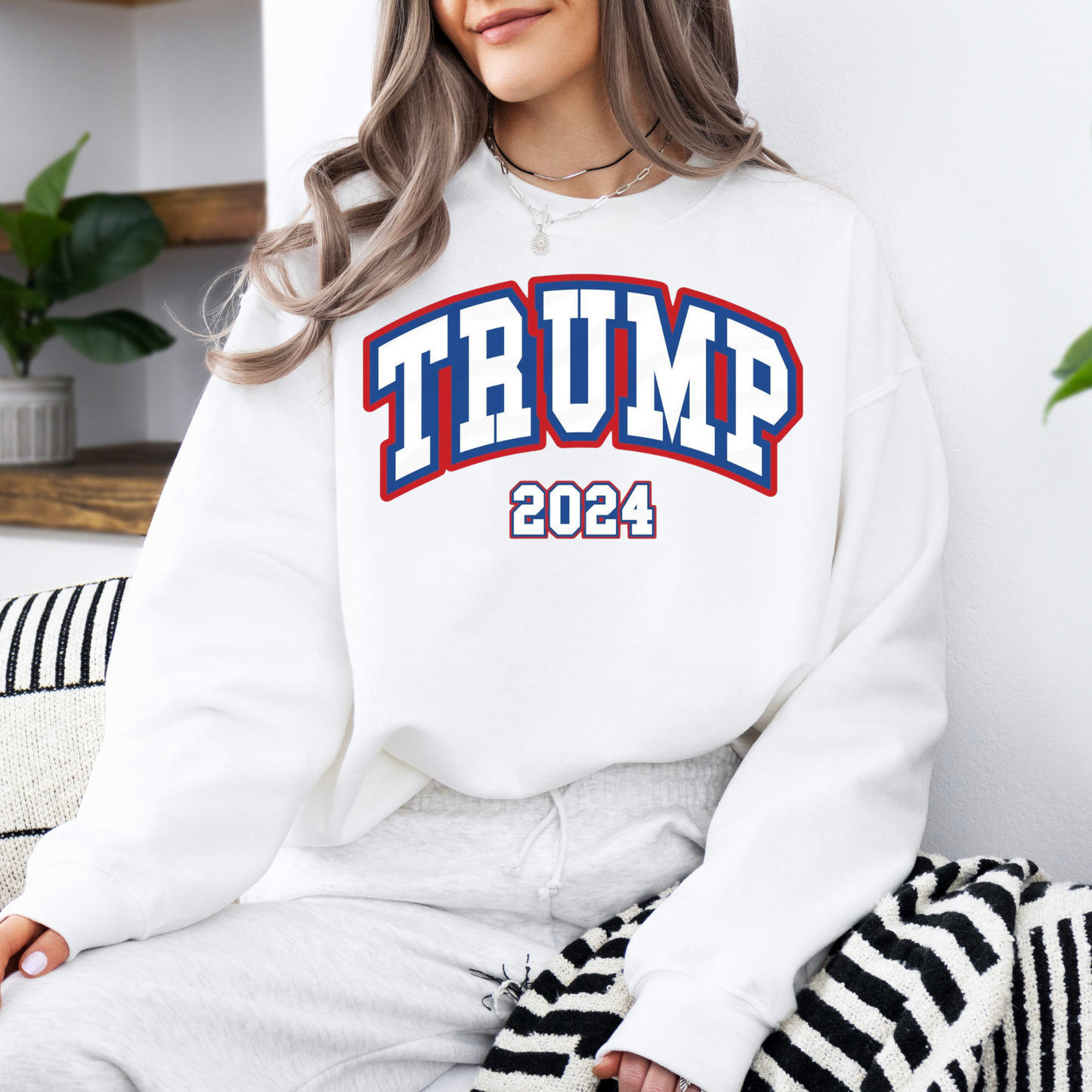 Trump 2024 T-Shirts, Sweatshirts & Trucker Hats- White  