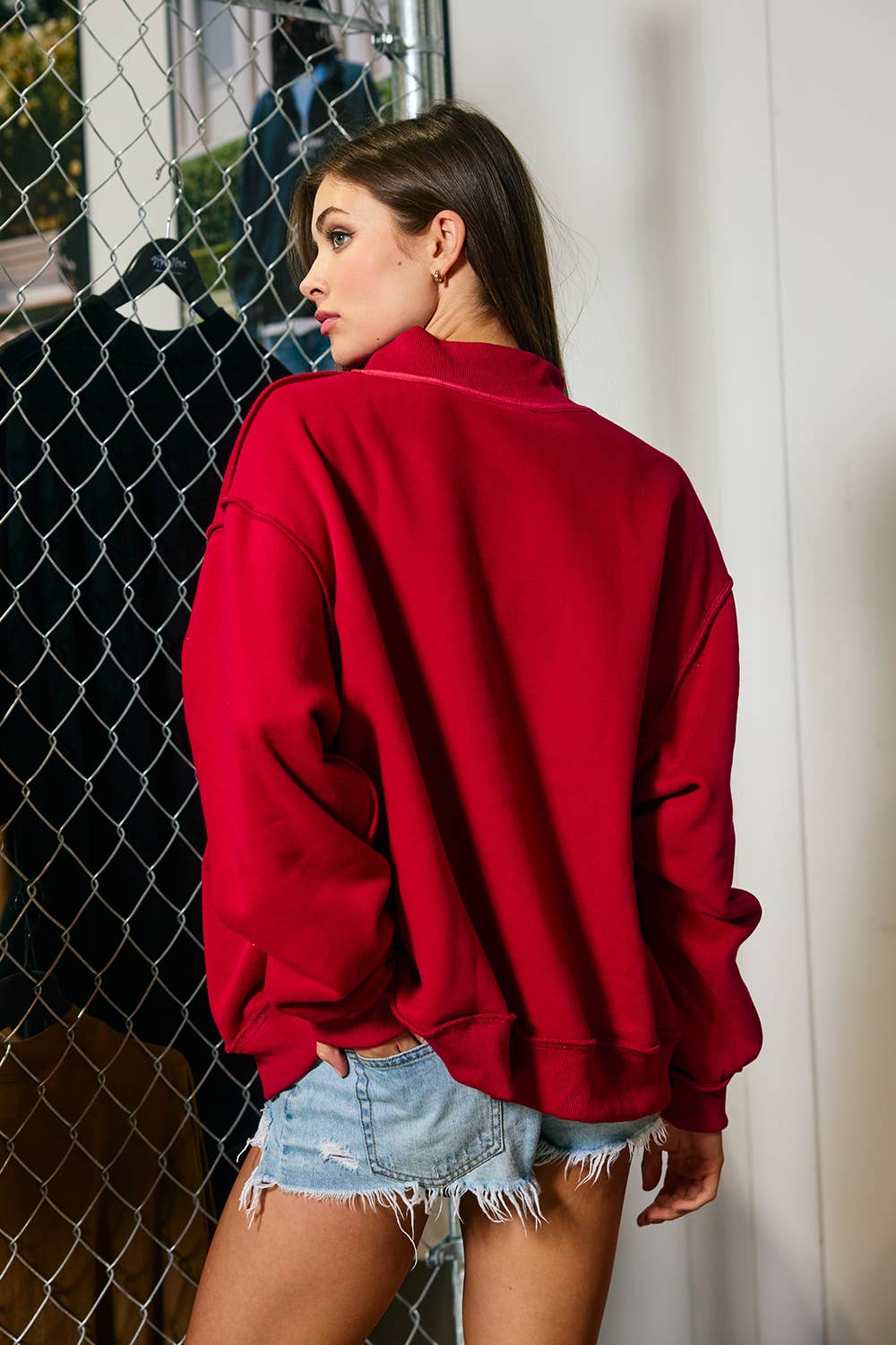 IT2594S-AR | 'Arkansas' State Map Embroidered Mock-neck