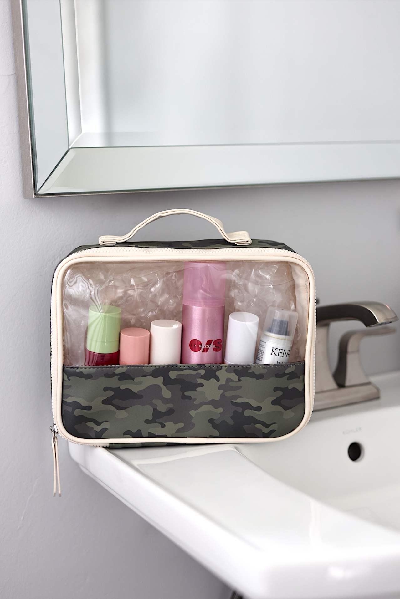 Oversized Cosmetic Bag - Hometown Camo