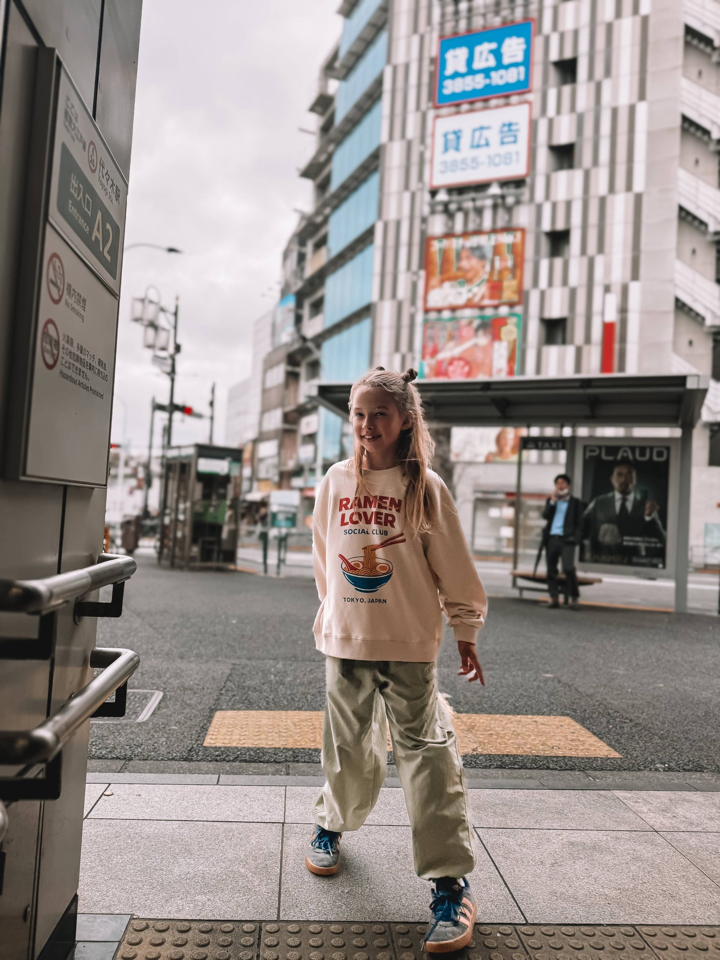 RAMEN LOVER SOCIAL CLUB pullover| oversized drop shoulder | KIDS