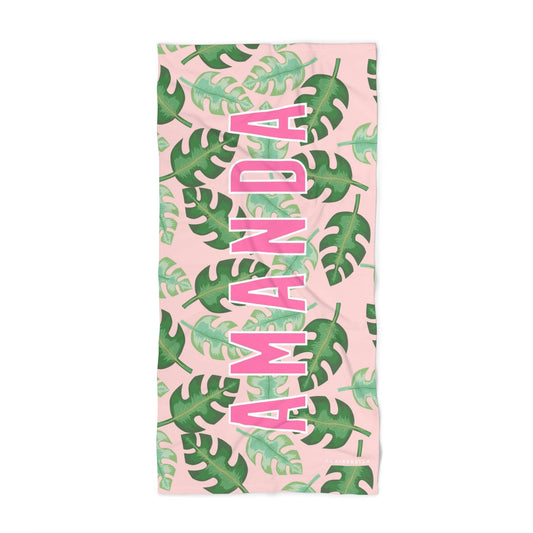 Custom Beach Towel - Tropical