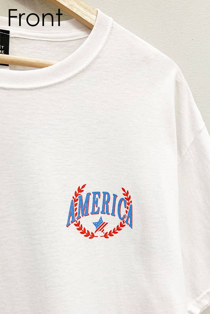 America Front and Back Tee