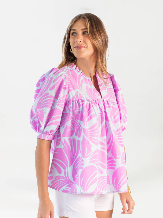 Maggie Top | Sail Away Blue