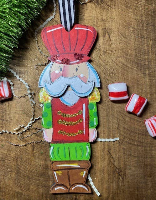 Red Nutcracker Christmas ornament