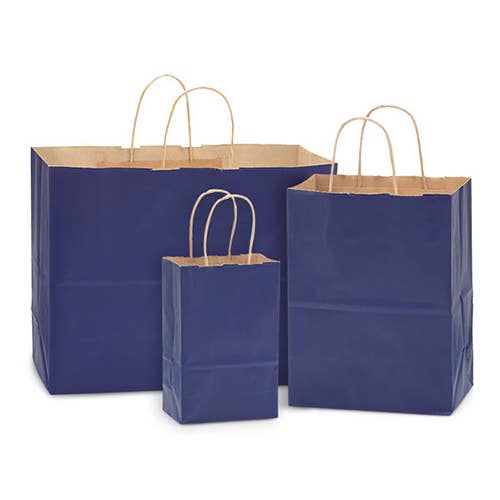 Recycled Kraft Color Paper Retail Shopping Bags